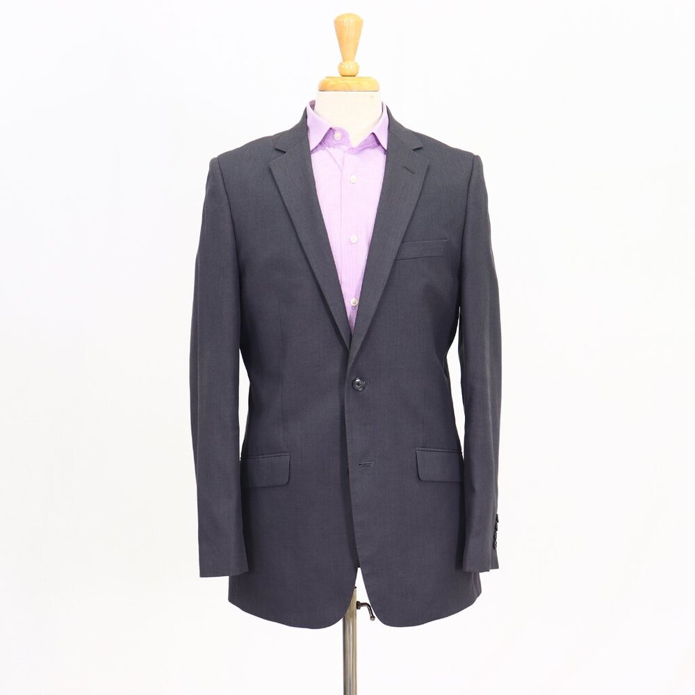 APT 9 40L Gray Blazer Sport Coat Jacket 2-Button Solid Y018